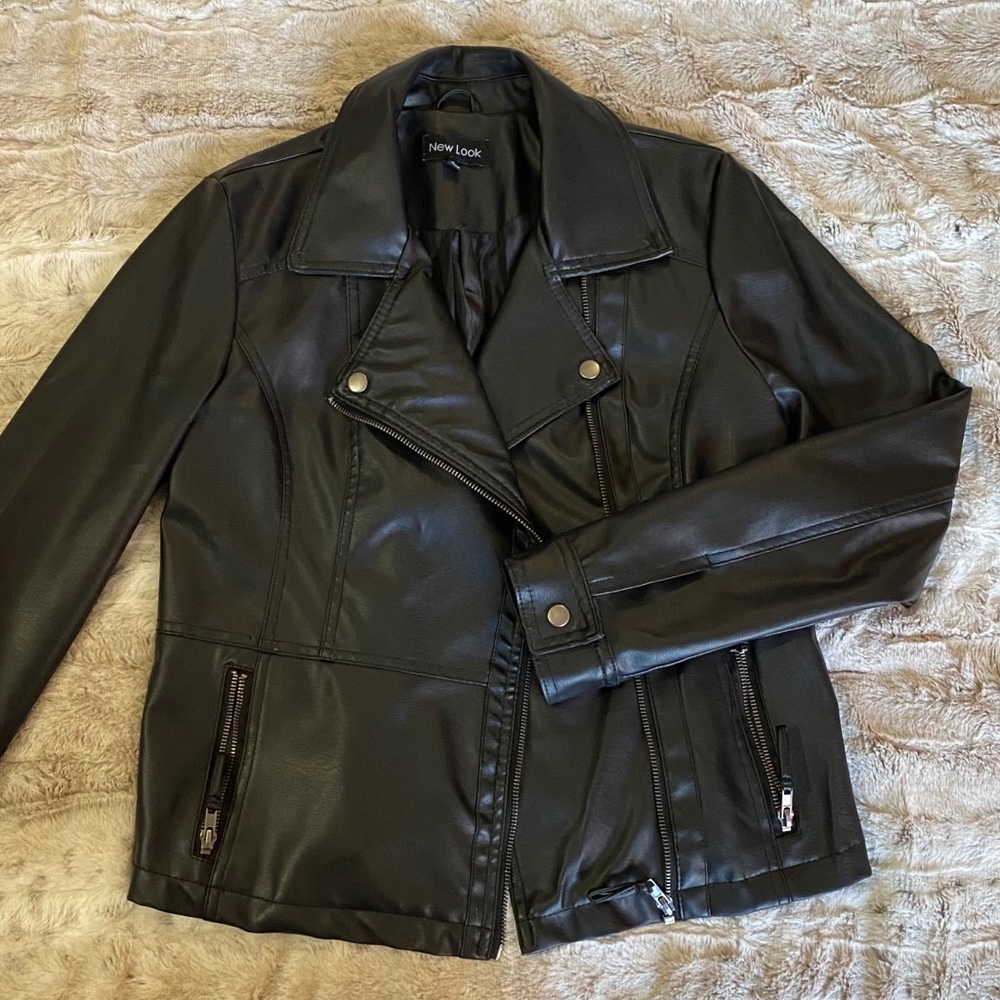 Faux leather jacket